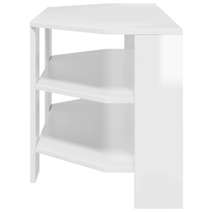 Rohováskříňnatv 102X40,5X45Cm Vysoce Lesklá Bílá
