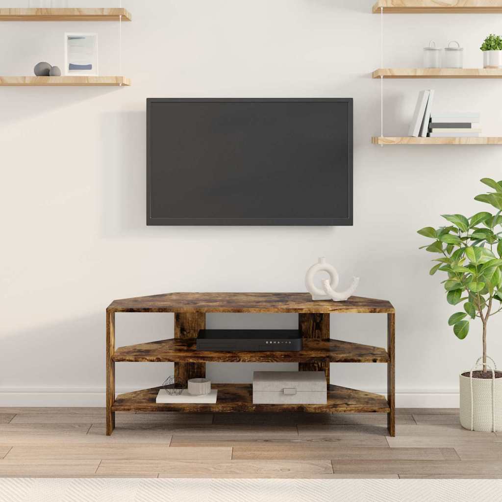 Rohováskříňnatv Kouřový Dub 102X40,5X45Cm Kompozitní Dřevo