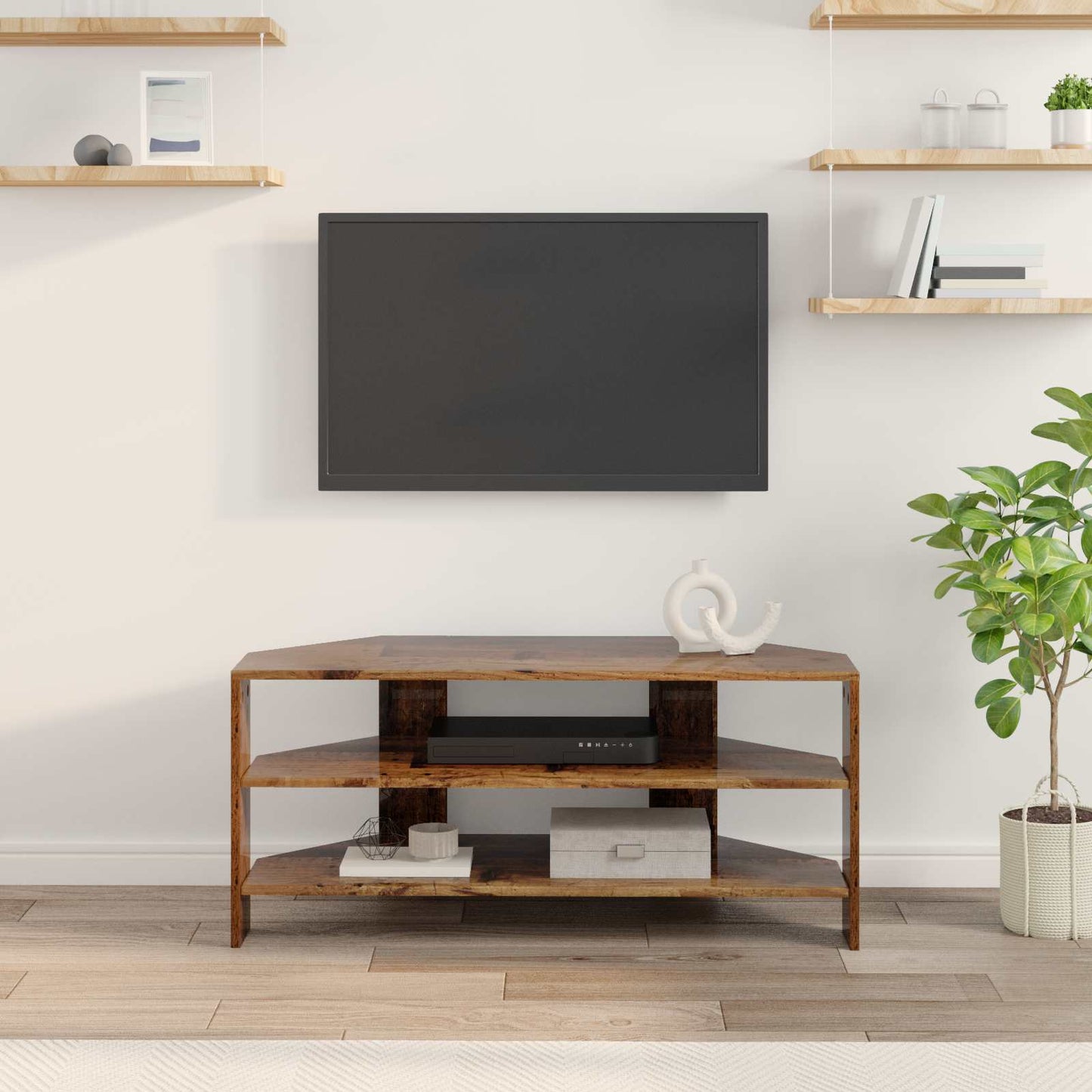 Rohováskříňnatv 102X40,5X45Cm Staré Dřevo Kompozitní Dřevo