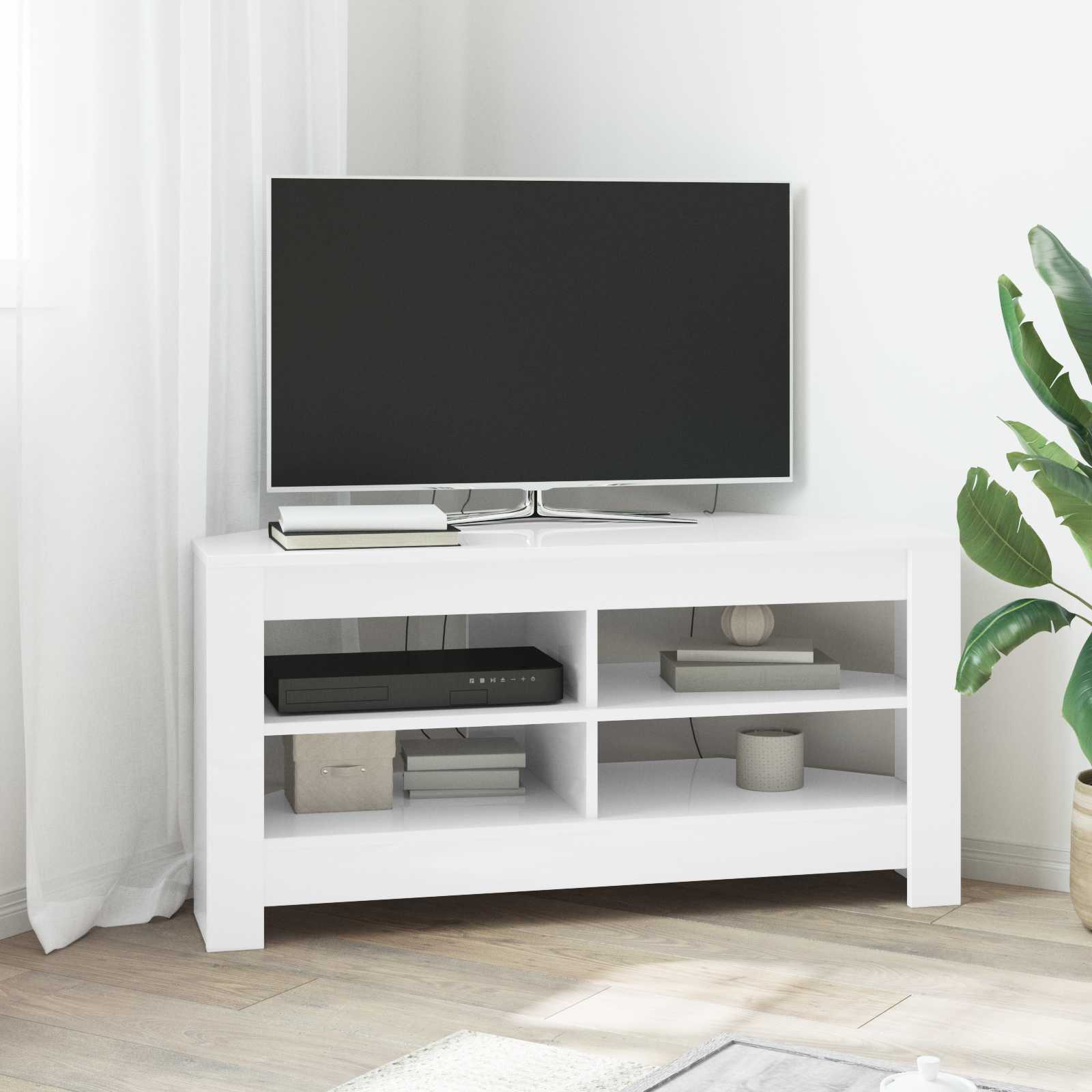 Rohováskříňnatv 102 X 40,5 X 45 Cm Bílá Kompozitní Dřevo