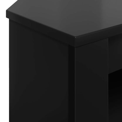 Rohováskříňnatv 102 X 40,5 X 45 Cm Černá Kompozitní Dřevo