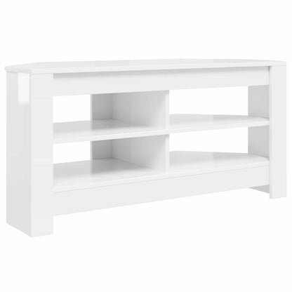 Rohováskříňnatv 102 X 40,5 X 45 Cm Vysoce Lesklá Bílá