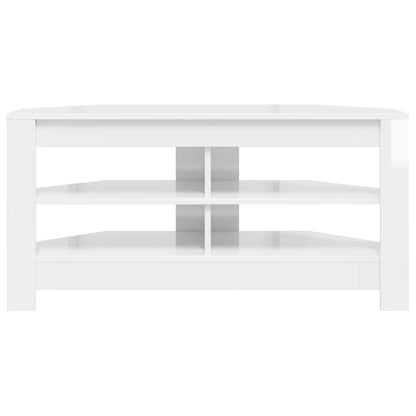 Rohováskříňnatv 102 X 40,5 X 45 Cm Vysoce Lesklá Bílá