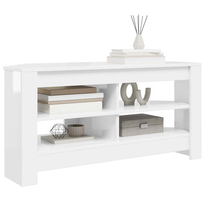 Rohováskříňnatv 102 X 40,5 X 45 Cm Vysoce Lesklá Bílá
