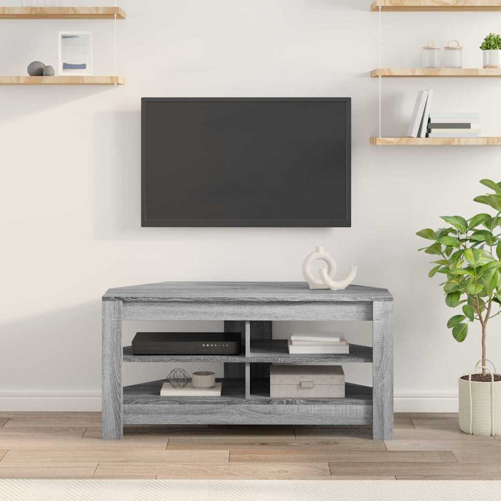 Rohováskříňnatv 102 X 40,5 X 45 Cm Šedá Sonoma Kompozitní Dřevo
