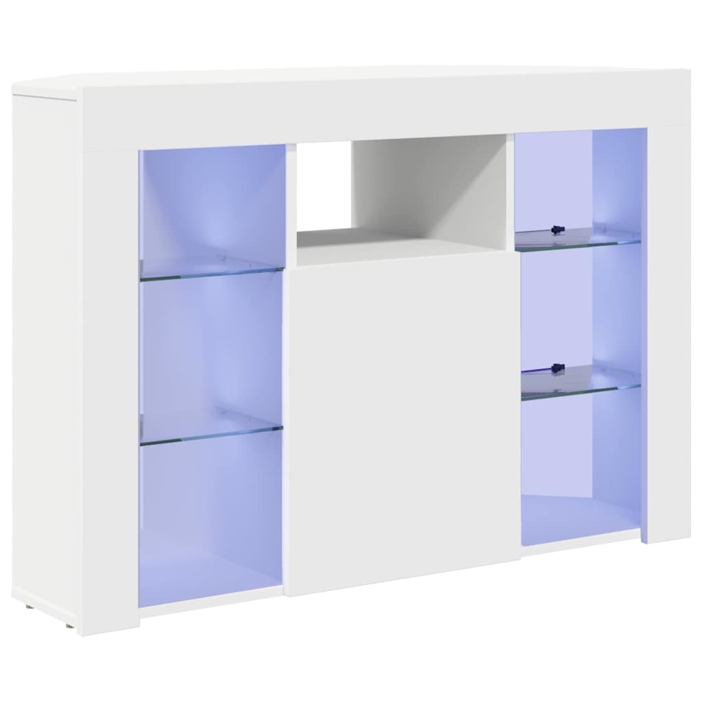 Rohový Led Tv Stojan 100X40X68Cm Bílá Kompozitní Dřevo