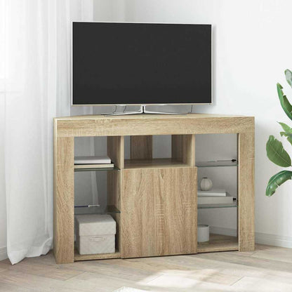 Rohový Led Tv Stojan 100X40X68Cm Sonoma Dub Kompozitní Dřevo