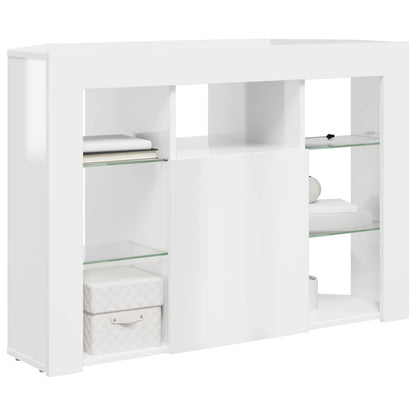 Rohový Led Tv Stojan 100X40X68Cm Vysoce Lesklá Bílá