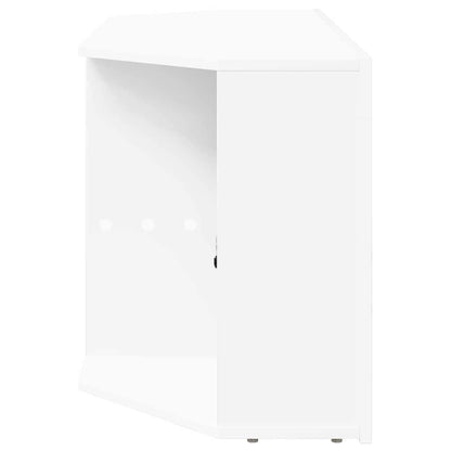 Rohový Led Tv Stojan 100 X 40 X 50 Cm Bílá Kompozitní Dřevo