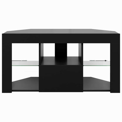 Rohový Led Tv Stojan 100 X 40 X 50 Cm Černá Kompozitní Dřevo