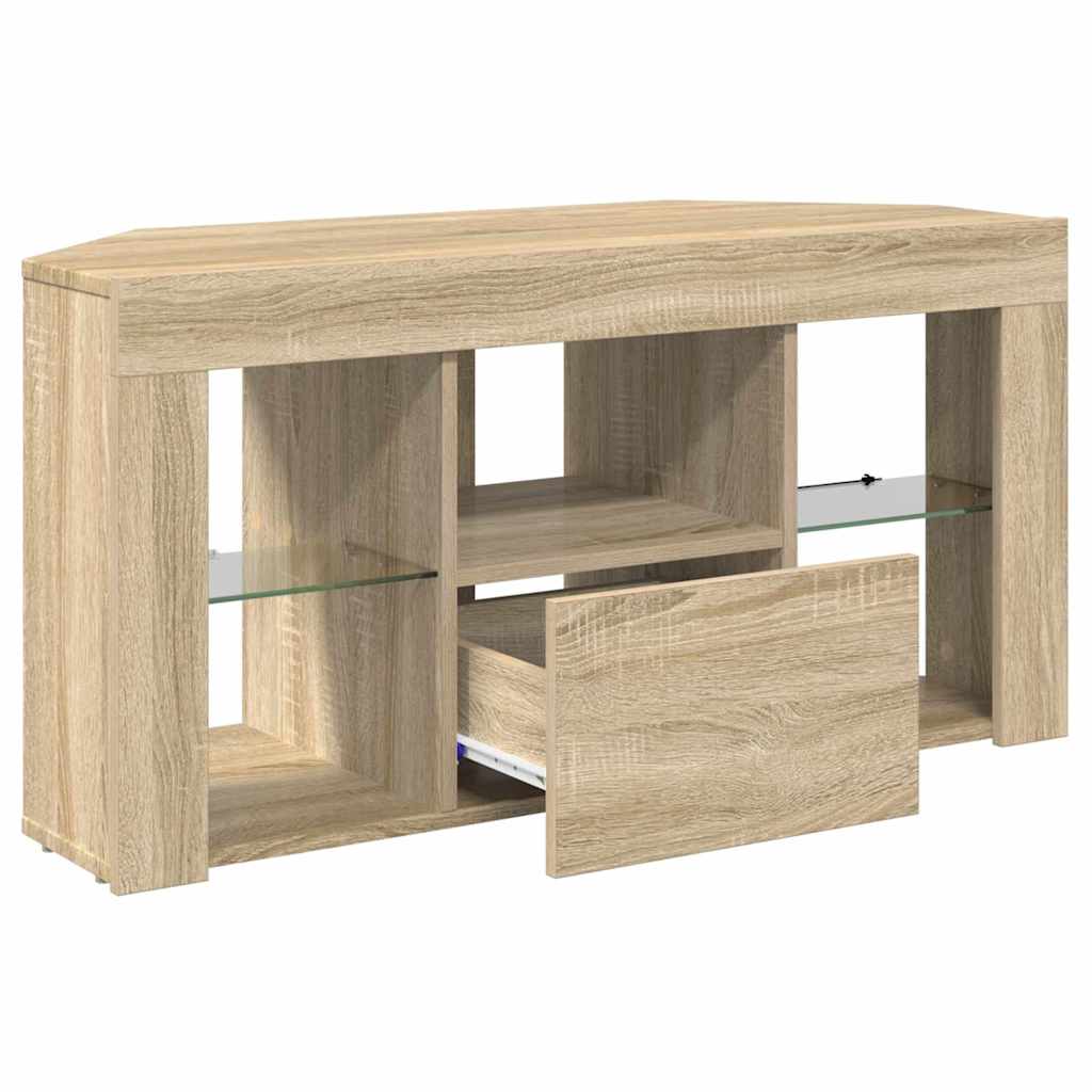 Rohový Led Tv Stojan 100 X 40 X 50 Cm Sonoma Dub