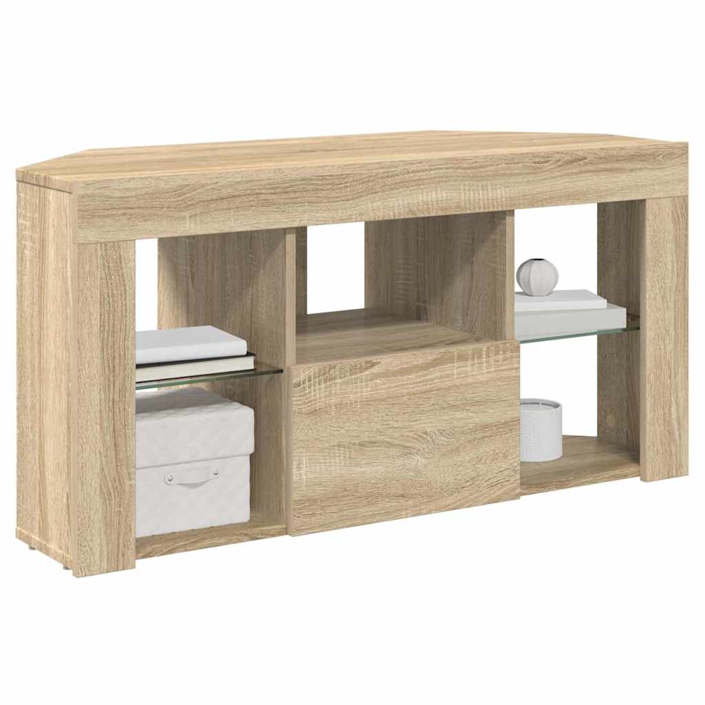 Rohový Led Tv Stojan 100 X 40 X 50 Cm Sonoma Dub