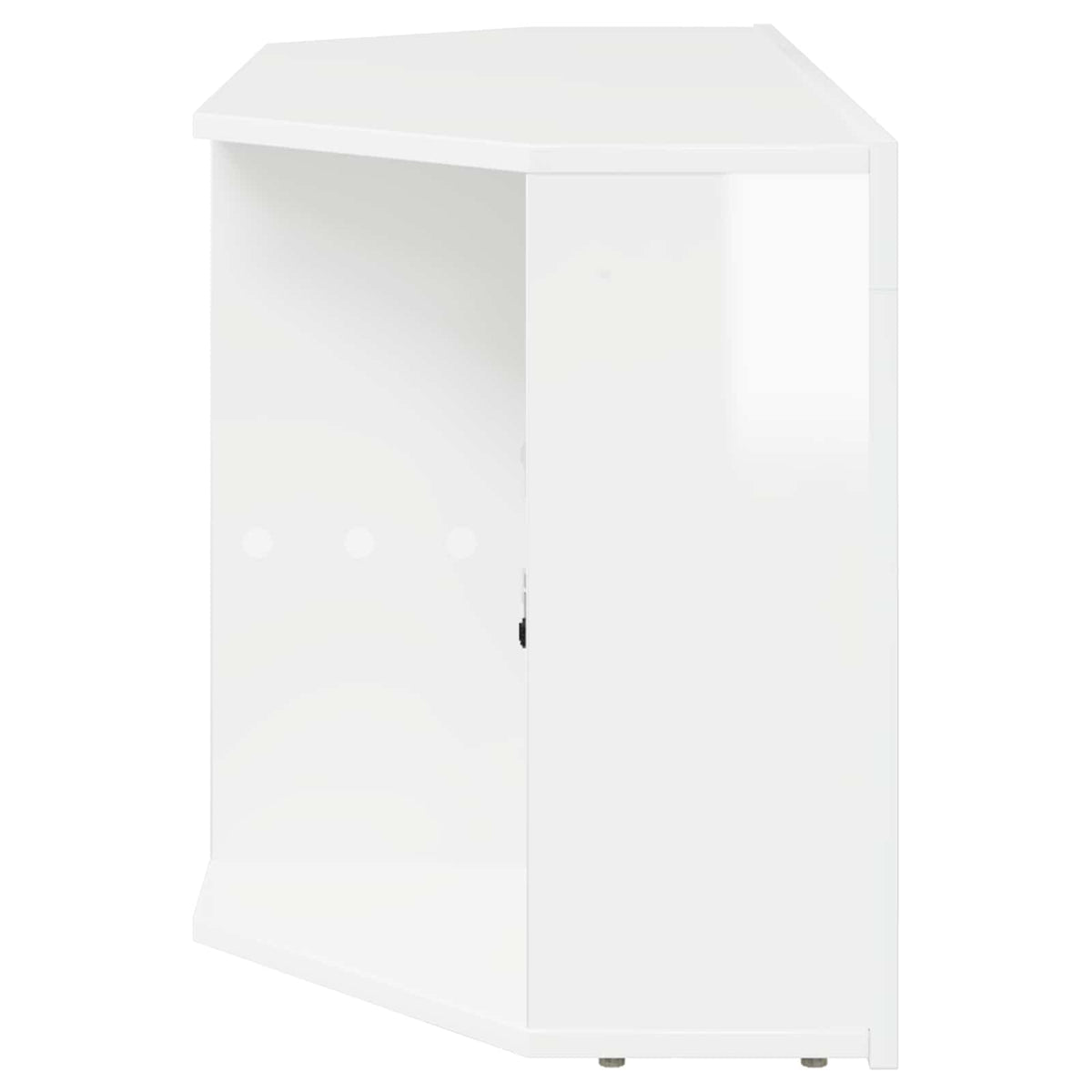 Rohový Led Tv Stojan 100 X 40 X 50 Cm Vysoce Lesklá Bílá