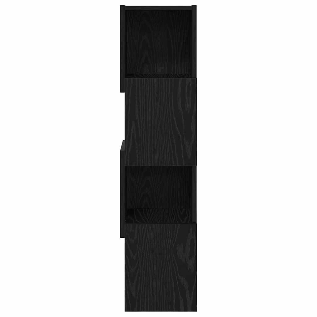 Rohová Skříňka 25,5X25X102Cm Kompozitní Dřevo Černý Dub