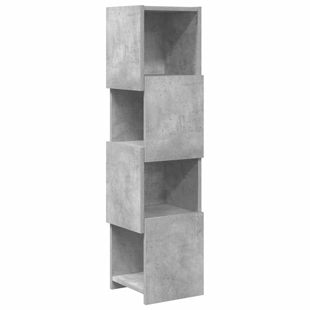 Rohová Skříňka 25,5X25X102Cm Kompozitní Dřevo Betonově Šedá