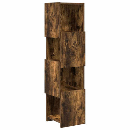 Rohová Skříňka 25,5X25X102Cm Kompozitní Dřevo Kouřový Dub