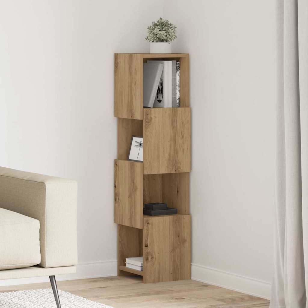 Rohová Skříňka 25,5X25X102Cm Kompozitní Dřevo Artisanový Dub