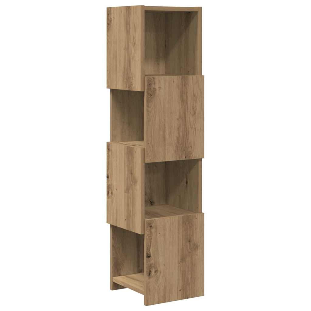 Rohová Skříňka 25,5X25X102Cm Kompozitní Dřevo Artisanový Dub