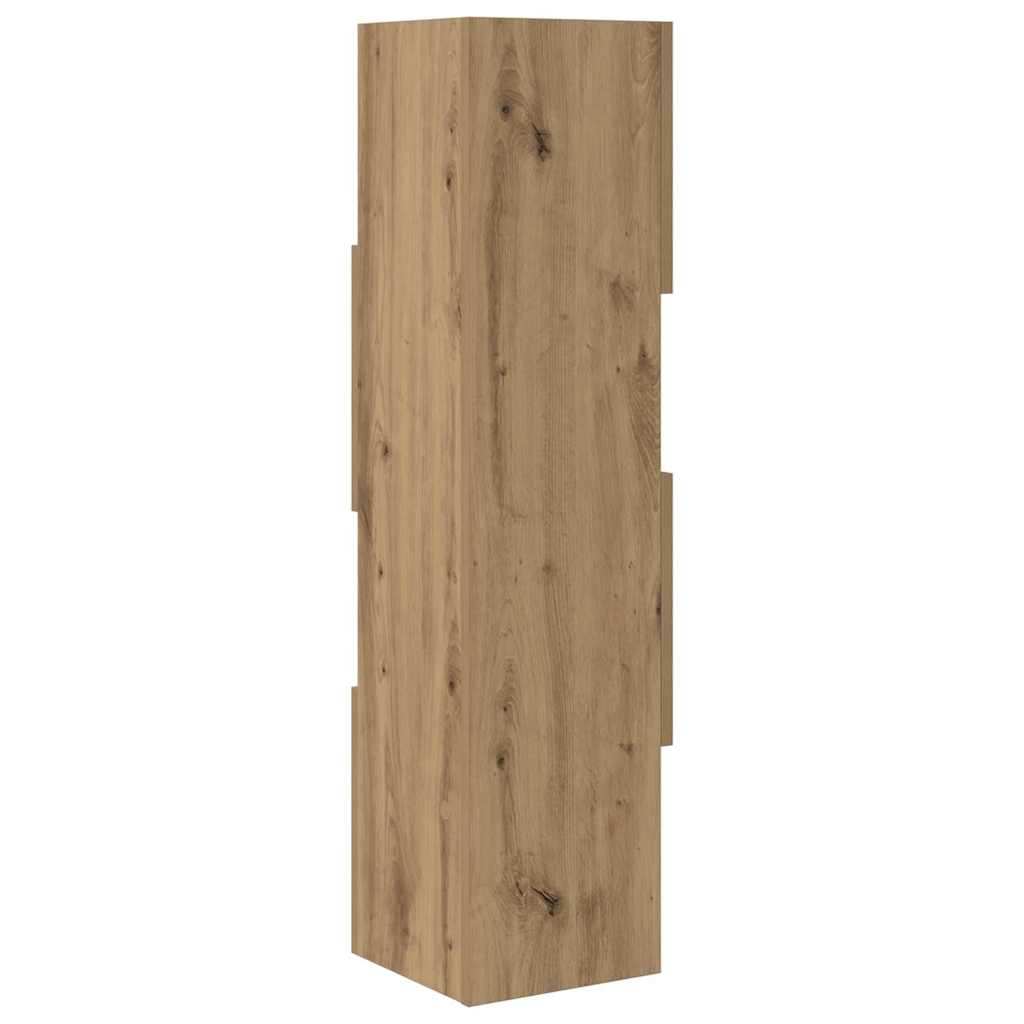 Rohová Skříňka 25,5X25X102Cm Kompozitní Dřevo Artisanový Dub