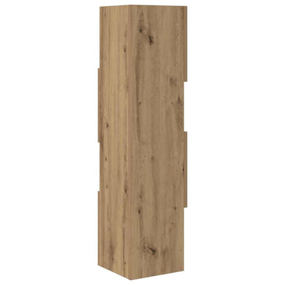 Rohová Skříňka 25,5X25X102Cm Kompozitní Dřevo Artisanový Dub