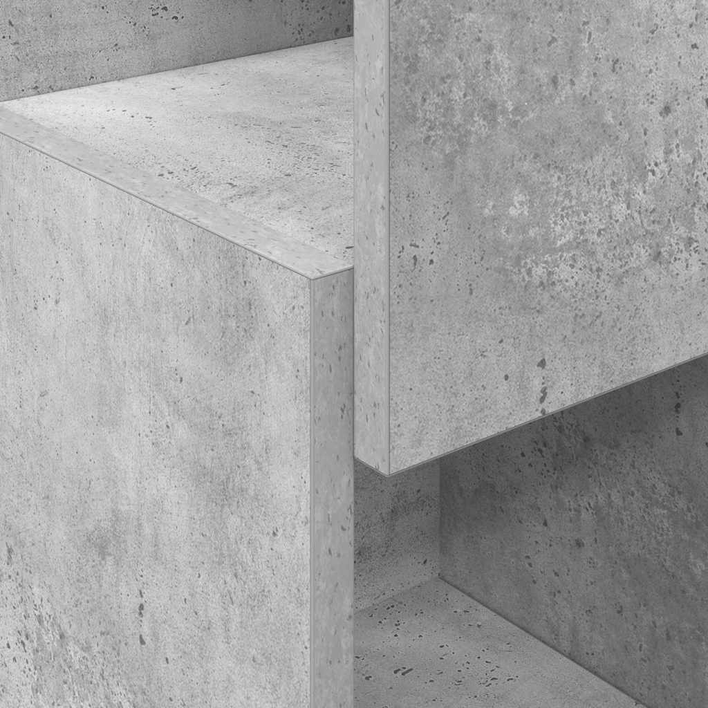 Rohová Skříňka 25,5X25X80Cm Kompozitní Dřevo Betonově Šedá