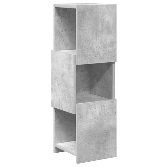 Rohová Skříňka 25,5X25X80Cm Kompozitní Dřevo Betonově Šedá