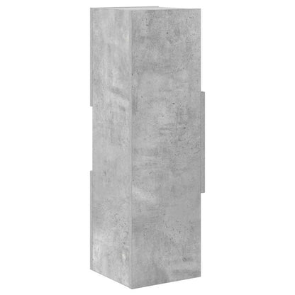 Rohová Skříňka 25,5X25X80Cm Kompozitní Dřevo Betonově Šedá