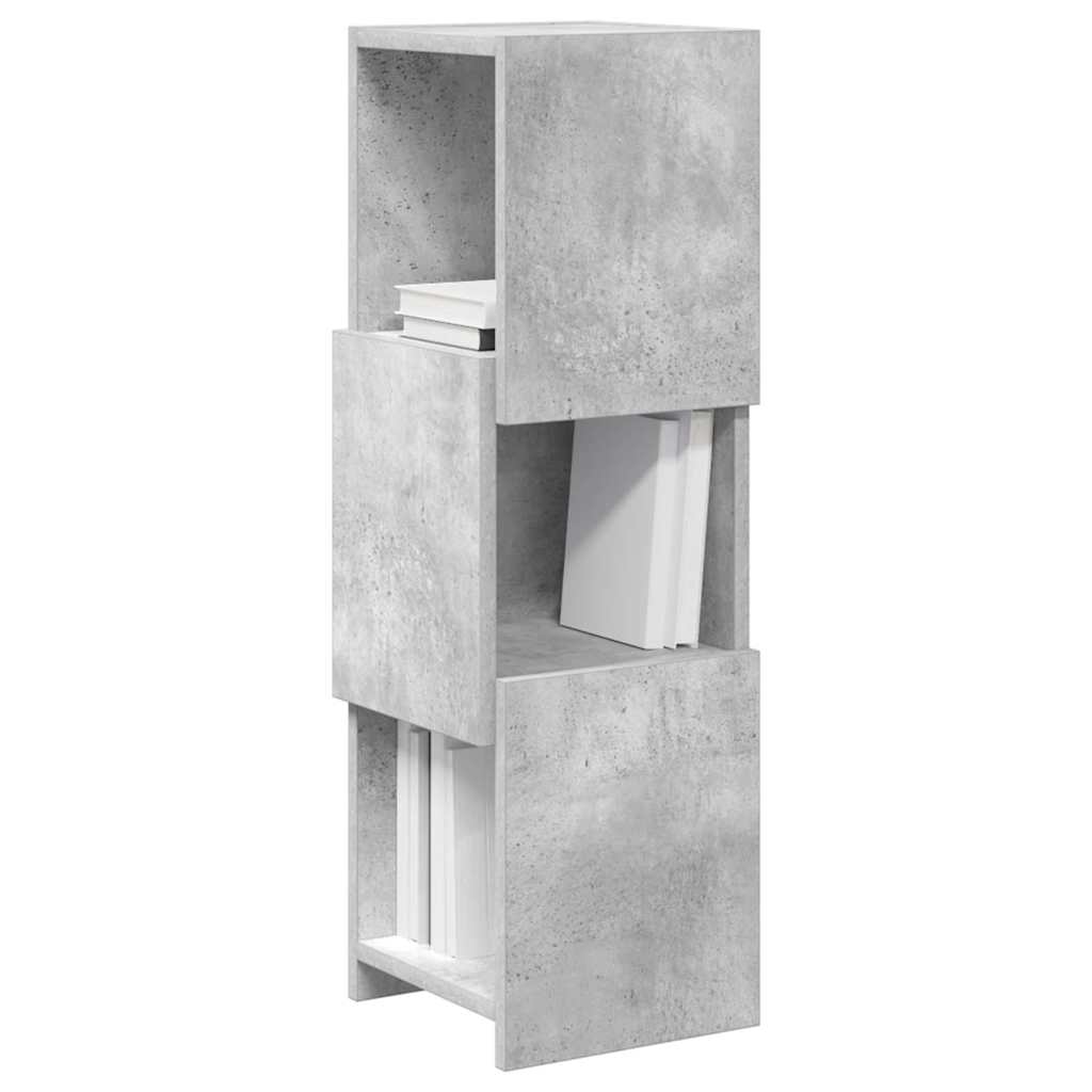 Rohová Skříňka 25,5X25X80Cm Kompozitní Dřevo Betonově Šedá