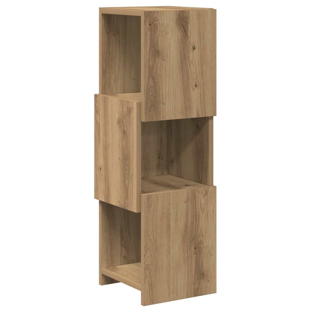 Rohová Skříňka 25,5X25X80Cm Kompozitní Dřevo Artisanový Dub