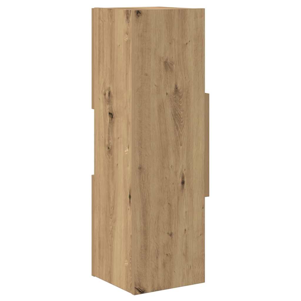 Rohová Skříňka 25,5X25X80Cm Kompozitní Dřevo Artisanový Dub