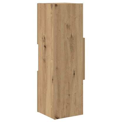 Rohová Skříňka 25,5X25X80Cm Kompozitní Dřevo Artisanový Dub