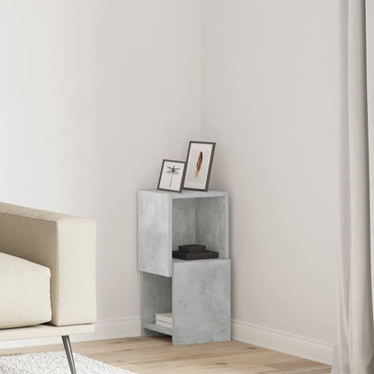 Rohová Skříňka 25,5X25X55Cm Kompozitní Dřevo Betonově Šedá