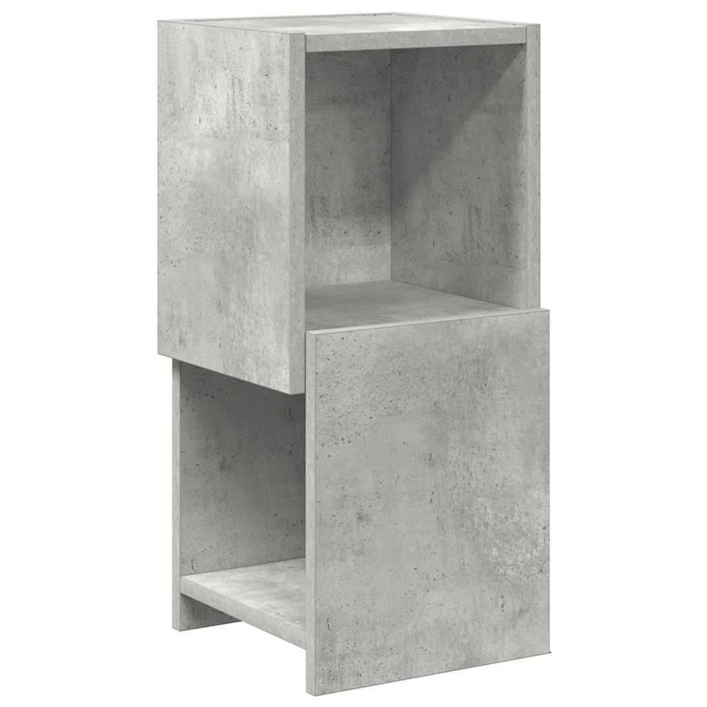 Rohová Skříňka 25,5X25X55Cm Kompozitní Dřevo Betonově Šedá