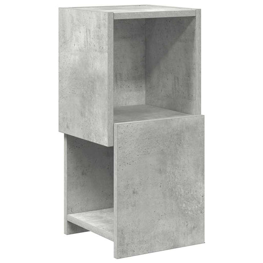 Rohová Skříňka 25,5X25X55Cm Kompozitní Dřevo Betonově Šedá