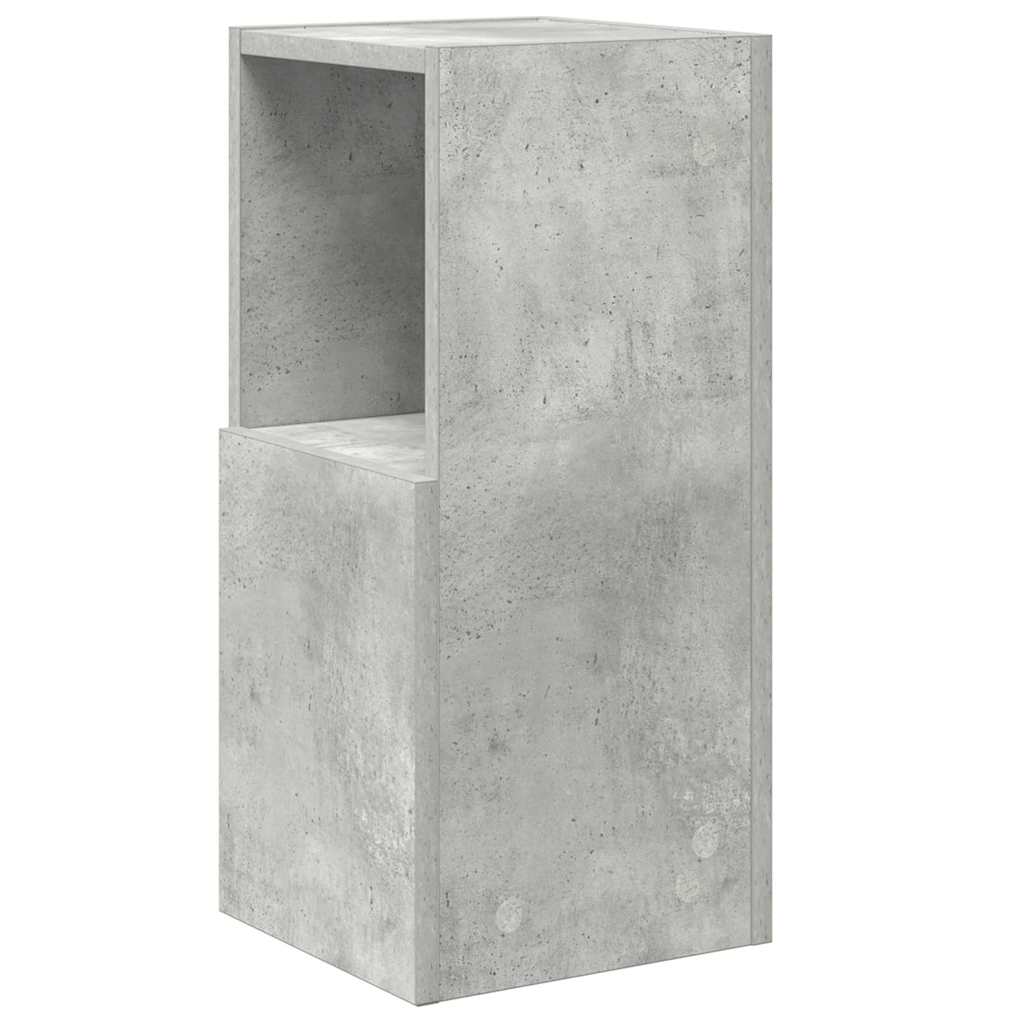 Rohová Skříňka 25,5X25X55Cm Kompozitní Dřevo Betonově Šedá
