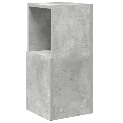 Rohová Skříňka 25,5X25X55Cm Kompozitní Dřevo Betonově Šedá