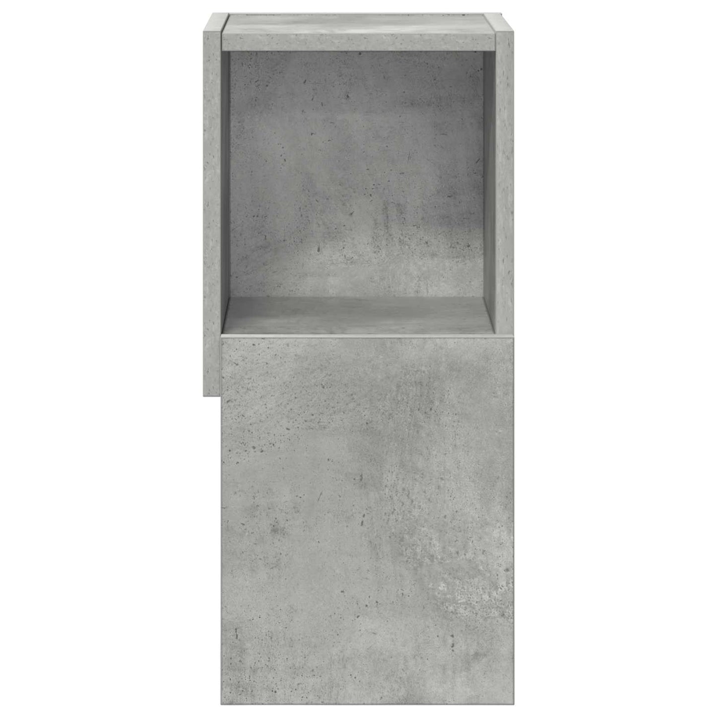 Rohová Skříňka 25,5X25X55Cm Kompozitní Dřevo Betonově Šedá