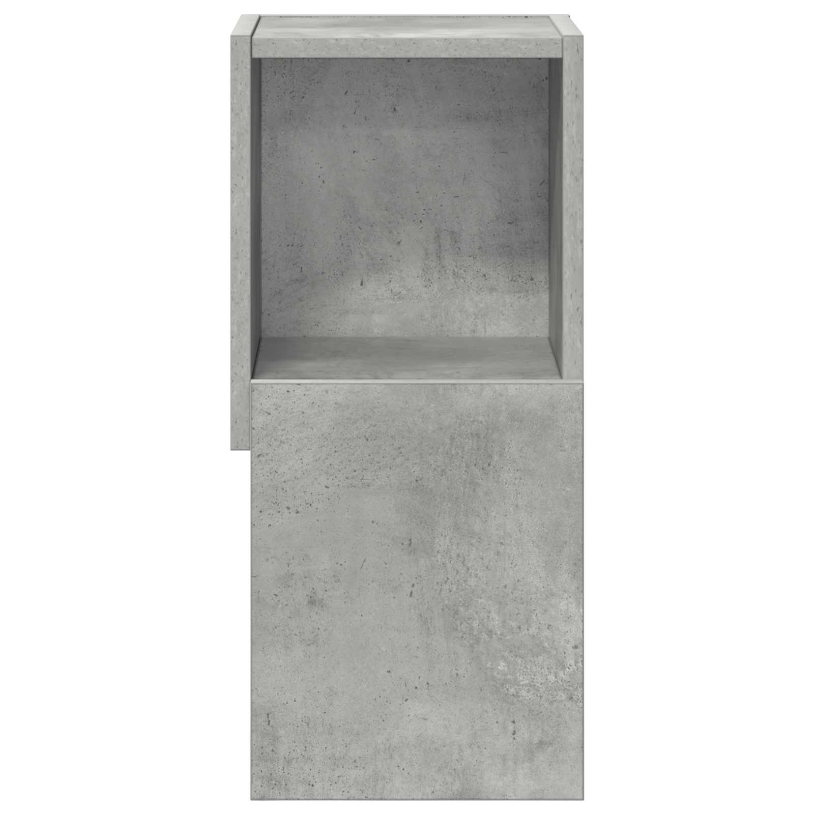 Rohová Skříňka 25,5X25X55Cm Kompozitní Dřevo Betonově Šedá
