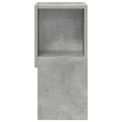 Rohová Skříňka 25,5X25X55Cm Kompozitní Dřevo Betonově Šedá