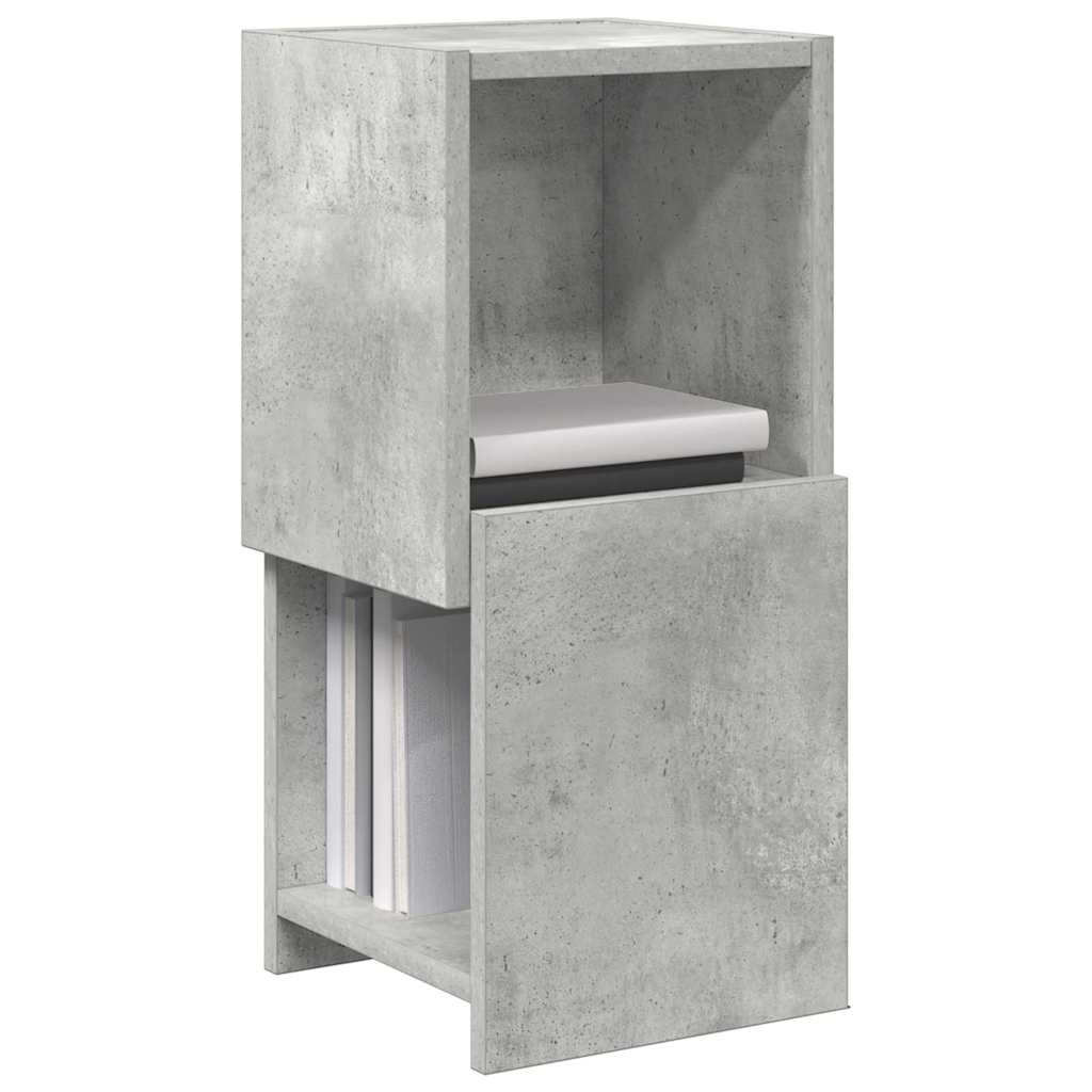 Rohová Skříňka 25,5X25X55Cm Kompozitní Dřevo Betonově Šedá