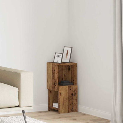 Rohová Skříňka 25,5X25X55Cm Kompozitní Dřevo Staré Dřevo