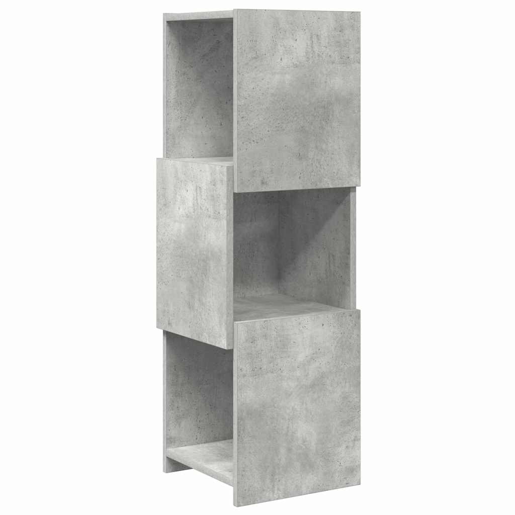 Rohová Skříňka 30,5X30X95Cm Kompozitní Dřevo Betonově Šedá