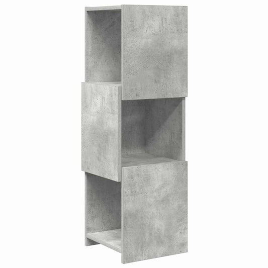 Rohová Skříňka 30,5X30X95Cm Kompozitní Dřevo Betonově Šedá