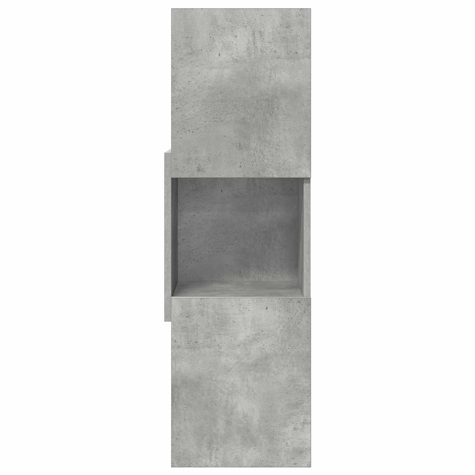 Rohová Skříňka 30,5X30X95Cm Kompozitní Dřevo Betonově Šedá