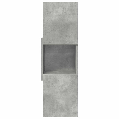 Rohová Skříňka 30,5X30X95Cm Kompozitní Dřevo Betonově Šedá