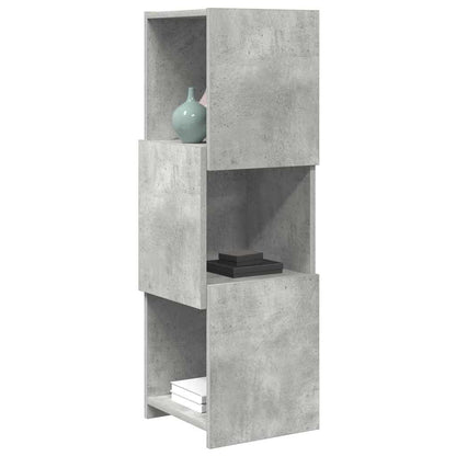 Rohová Skříňka 30,5X30X95Cm Kompozitní Dřevo Betonově Šedá