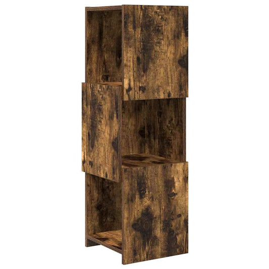 Rohová Skříňka 30,5X30X95Cm Kompozitní Dřevo Kouřový Dub