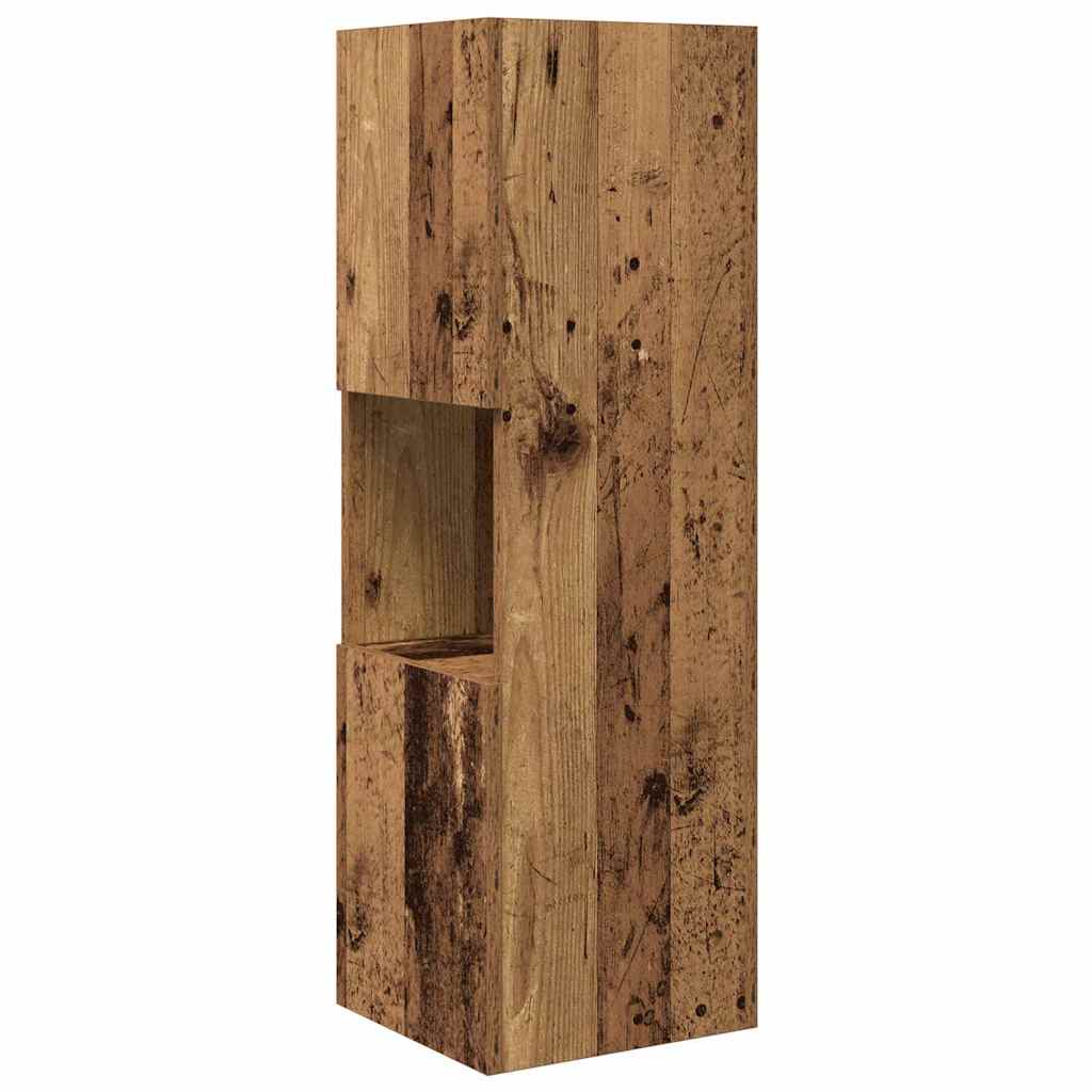 Rohová Skříňka 30,5X30X95Cm Kompozitní Dřevo Staré Dřevo