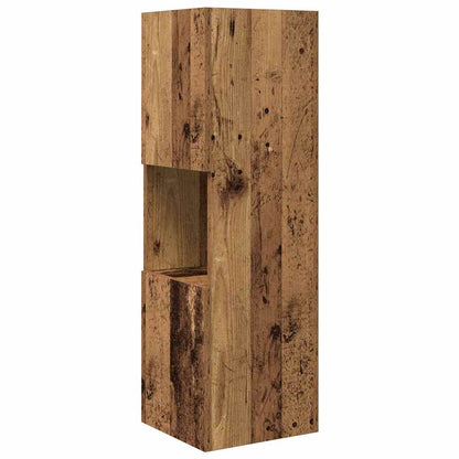 Rohová Skříňka 30,5X30X95Cm Kompozitní Dřevo Staré Dřevo
