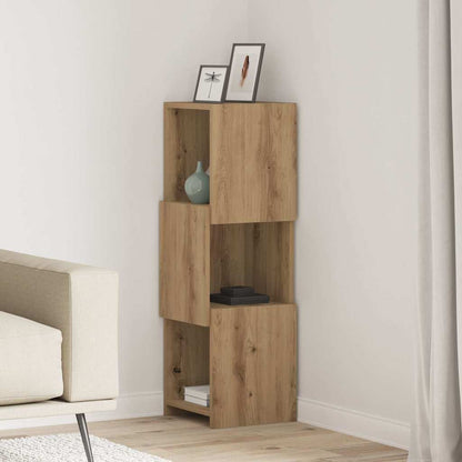 Rohová Skříňka 30,5X30X95Cm Kompozitní Dřevo Artisanový Dub
